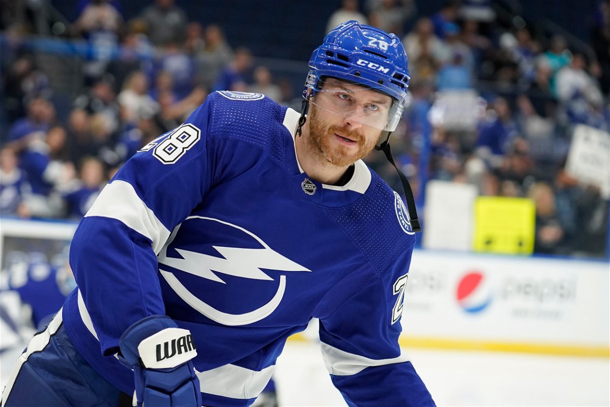 <i>Chris O'Meara/AP</i><br/>Tampa Bay Lightning defenseman Ian Cole is suspended pending an investigation into sexual abuse allegations.