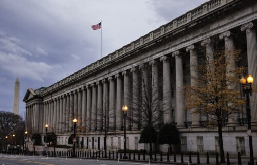 The U.S. Treasury building in Washington