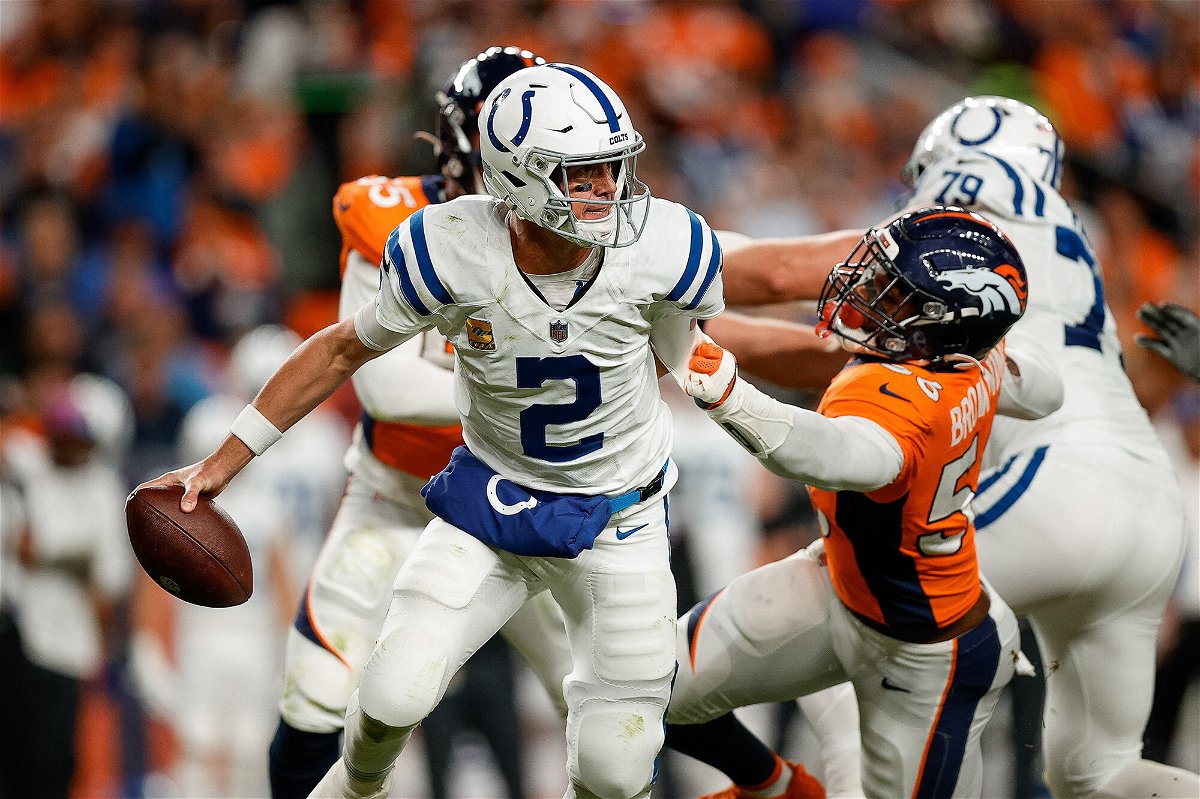 <i>Isaiah J. Downing/USA TODAY Sports/Reuters</i><br/>Social media reacts to the lackluster Broncos-Colts game on Thursday Night Football. Indianapolis Colts quarterback Matt Ryan is seen here scrambling under pressure from Denver Broncos linebacker Baron Browning.