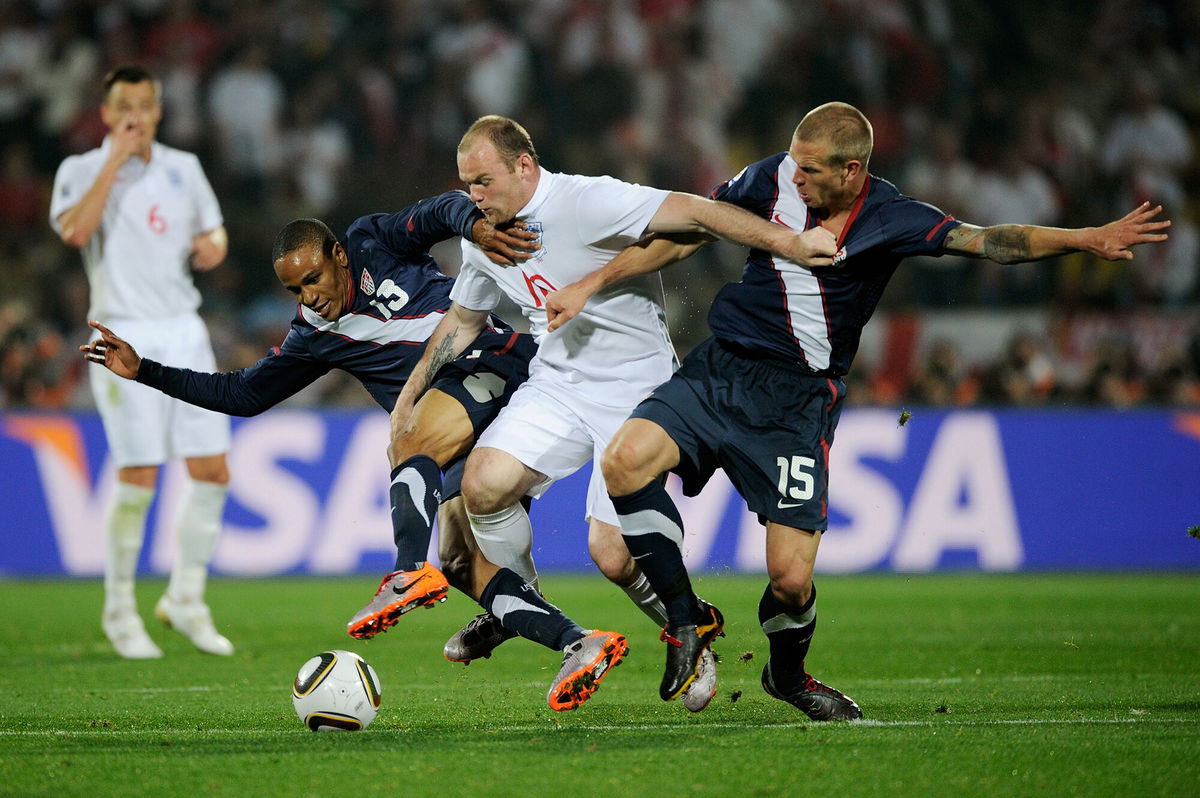 <i>Kevork Djansezian/Getty Images</i><br/>The USMNT drew 1-1 with England in the 2010 World Cup.