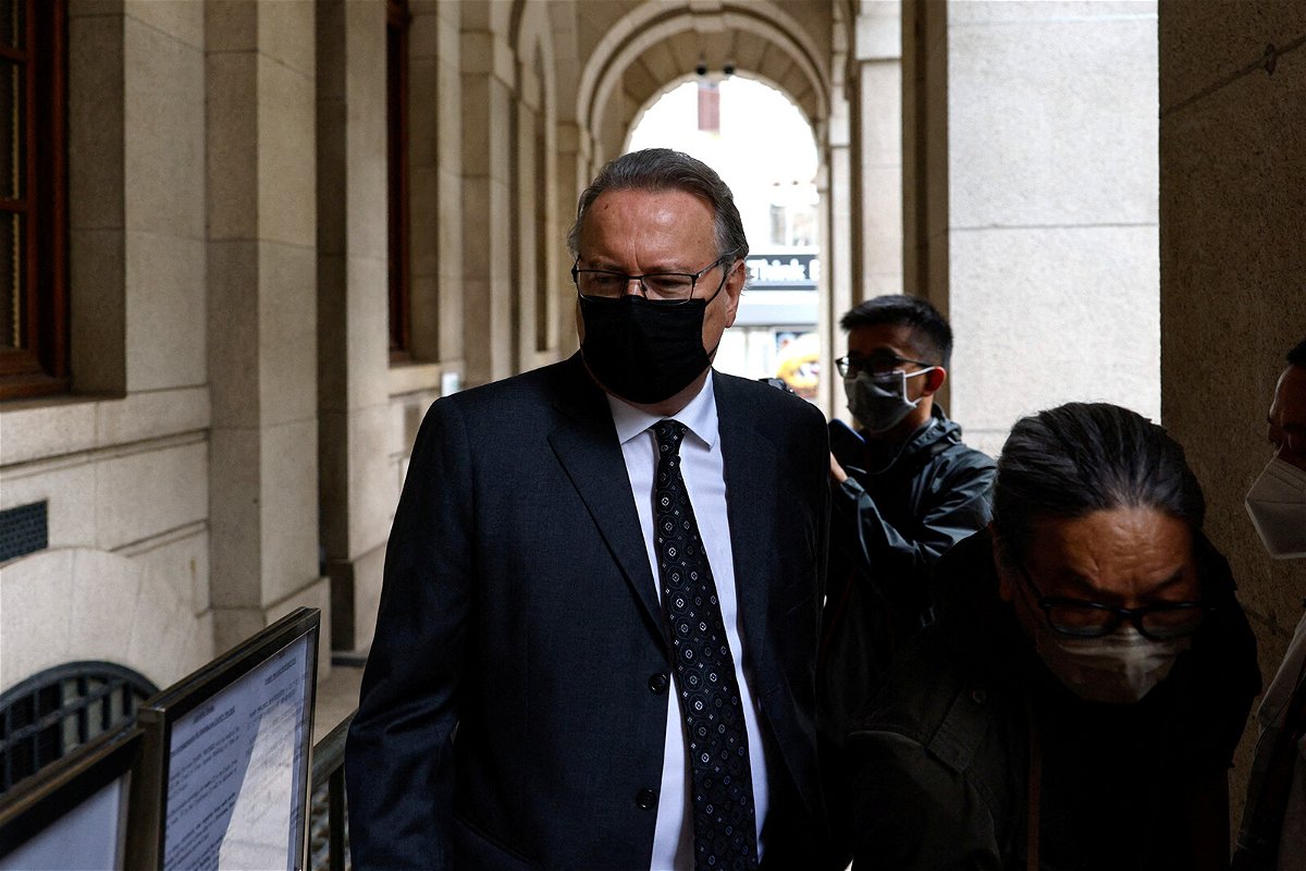 <i>Tyrone Siu/Reuters</i><br/>British King's Counsel Timothy Owen at Hong Kong's Court of Final Appeal on November 25. Hong Kong will ask Beijing to rule on use of foreign lawyers in national security cases.
