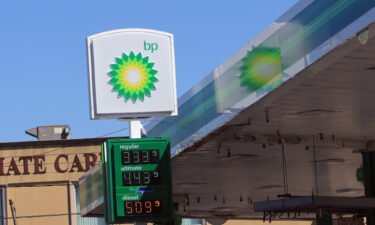 BP's profit more than doubled in the third quarter of the year. Pictured is a BP gas station on September 15