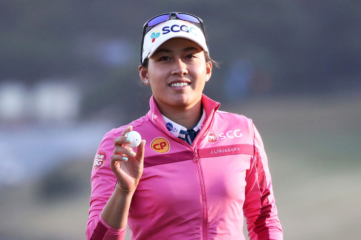 <i>Chung Sung-Jun / Getty Images</i><br/>Thai golfer Atthaya Thitikul during the first round of the BMW Ladies Championship at Oak Valley Country Club