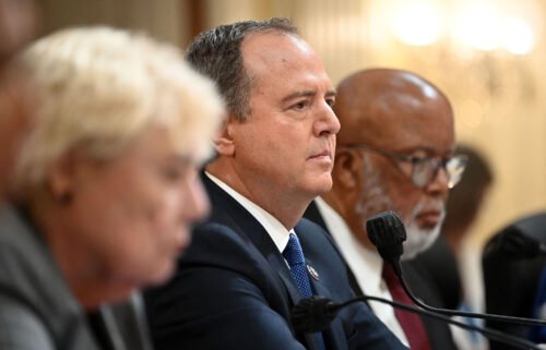 Rep. Adam Schiff listens during the fourth hearing by the House Select Committee to Investigate the January 6th Attack on the US Capitol in the Cannon House Office Building in Washington