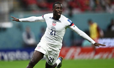 Timothy Weah has scored the USMNT's only goal of the tournament so far.