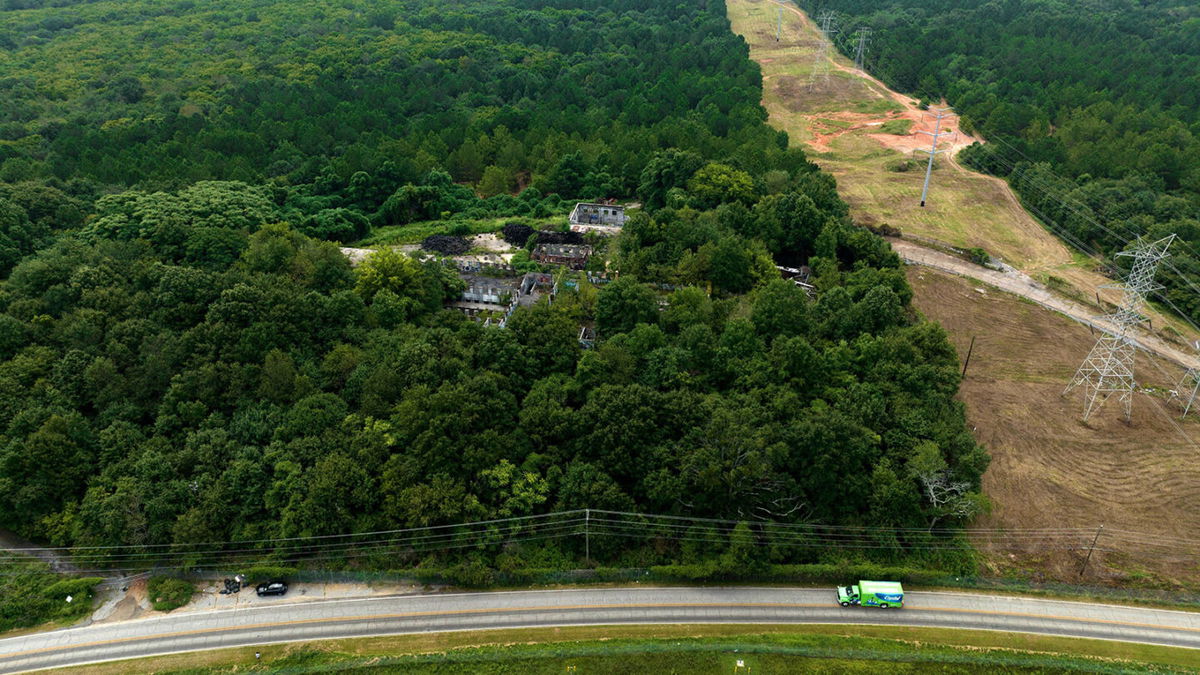 <i>Hyosub Shin/Atlanta Journal-Constitution via ZUMA Press Wire</i><br/>An aerial photograph of the planned site for the Atlanta Public Safety Training Center at the old Atlanta prison farm in DeKalb County is seen on September 27.