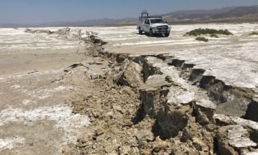 A USGS Earthquake Science Center Mobile Laser Scanning truck scans the surface rupture near the zone of maximum surface displacement of the magnitude 7.1 earthquake that struck the Ridgecrest area.
