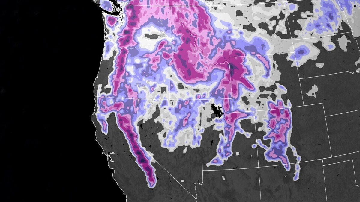 <i>CNN Weather</i><br/>Parts of the Sierra and the Pacific Northwest are seeing above-average snowpack for this time of year.