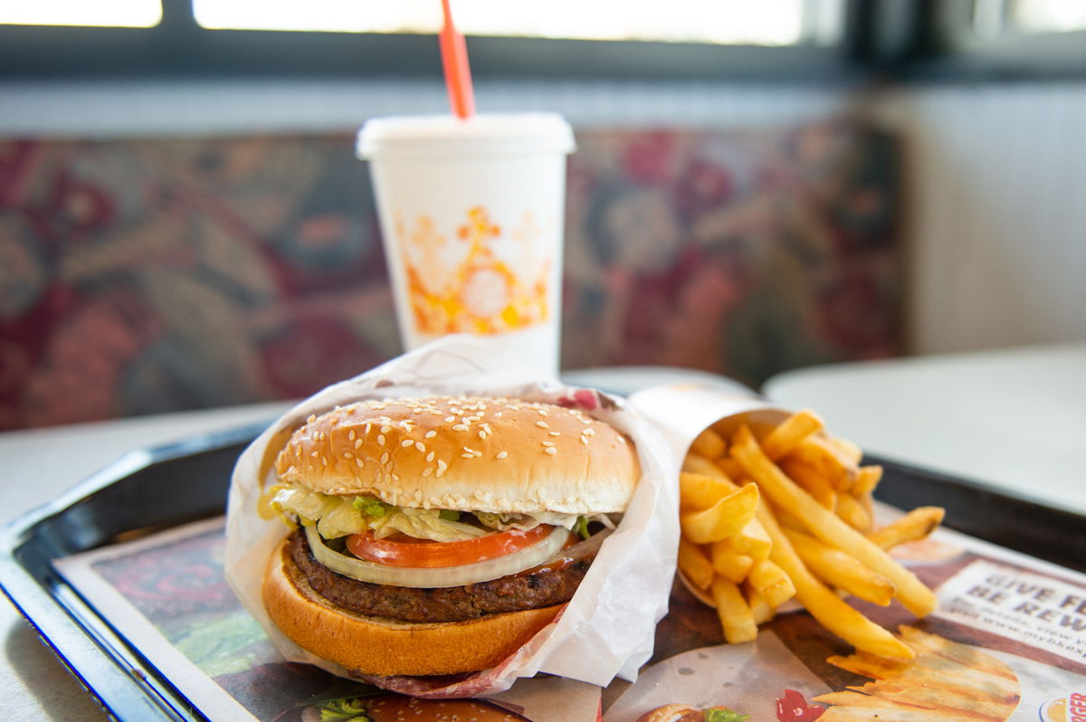 <i>Michael Thomas/Getty Images/FILE</i><br/>The Impossible Whopper from Burger King includes a plant-based patty from Impossible Foods.