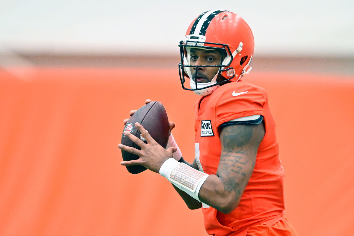 <i>David Richard/AP/FILE</i><br/>Cleveland Browns quarterback Deshaun Watson will play against the Houston Texans Sunday