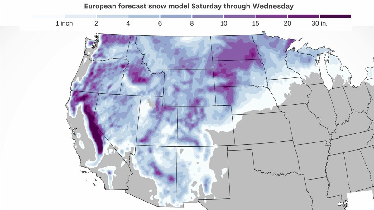 <i>CNN Weather</i><br/>The West may get hit with heavy snow