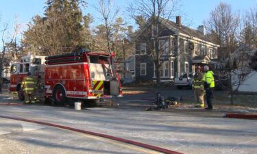 Firefighters' efforts to handle an early Monday morning fire were complicated by frozen hydrants.