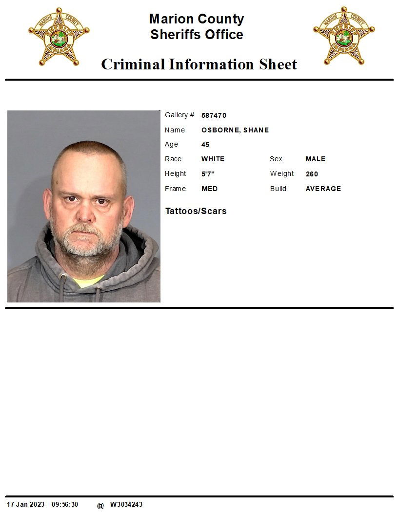 <i></i><br/>Shane Osborne's mugshot