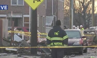 A gas explosion in a Philadelphia neighborhood caused rowhomes to collapse.