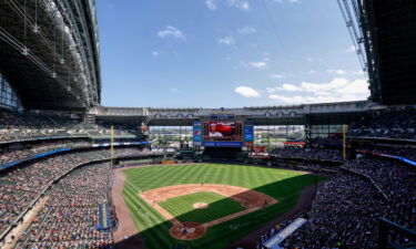 A view of a Major League Baseball game at American Family Field in Milwaukee between the Milwaukee Brewers and Washington Nationals on August 22