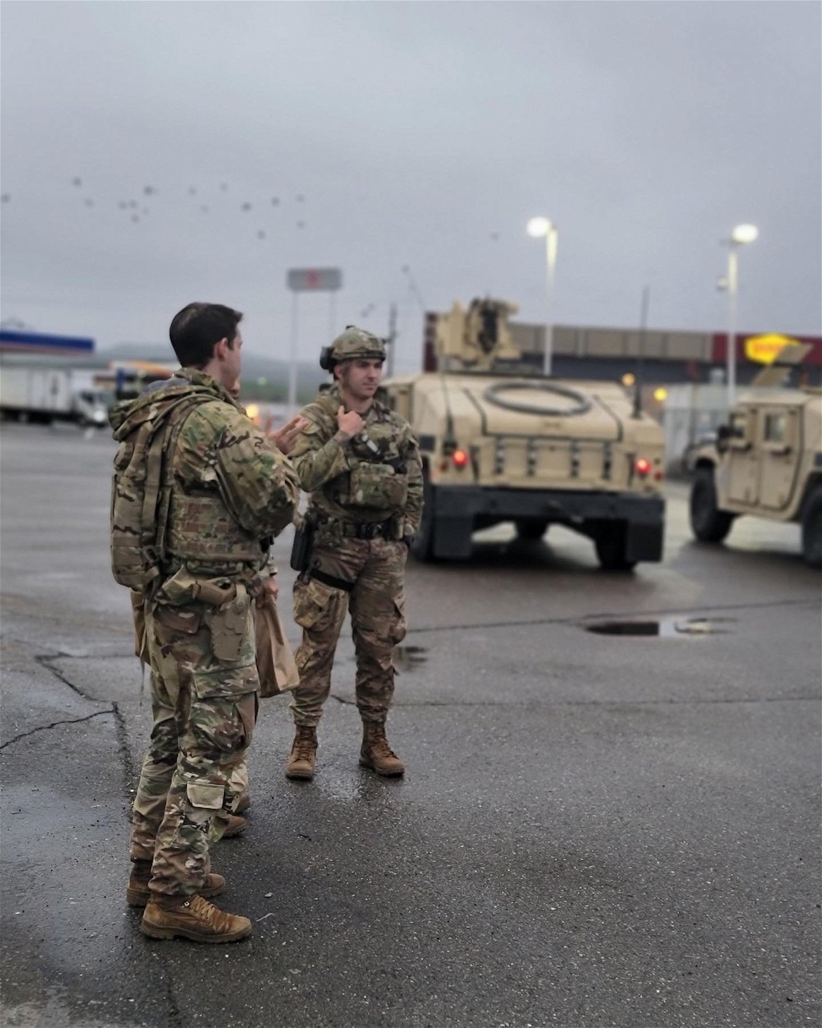 <i>California National Guard</i><br/>Soldiers with the 270th Military Police Company are en route to aid San Luis Obispo County Sheriffís Department with their search of missing 5-year-old Kyle Doan. Over 100 Cal Guard members are already on the scene aiding the search efforts.