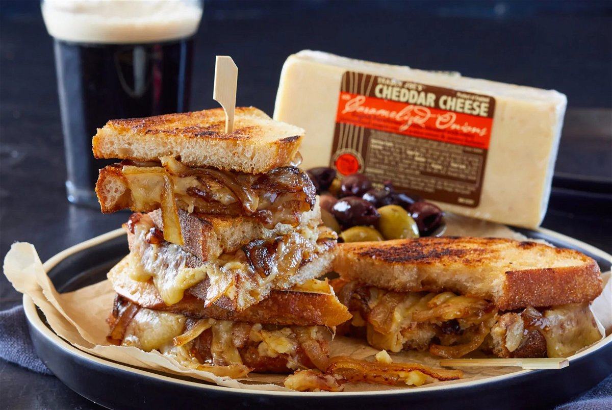 Trader Joe's Cheddar Cheese with Caramelized Onions