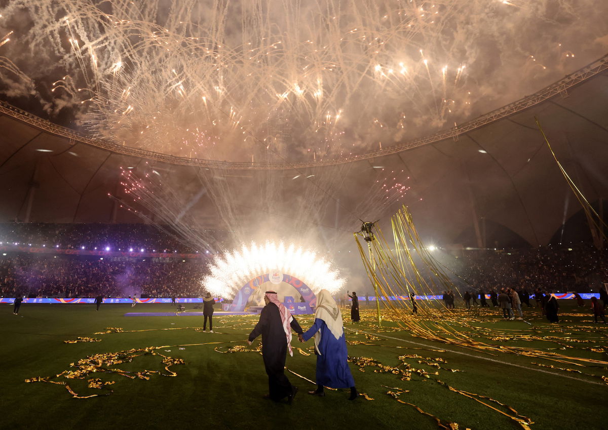 <i>Ahmed Yosri/Reuters</i><br/>The game was played in front of a packed out crowd inside the King Fahd Stadium in Riyadh