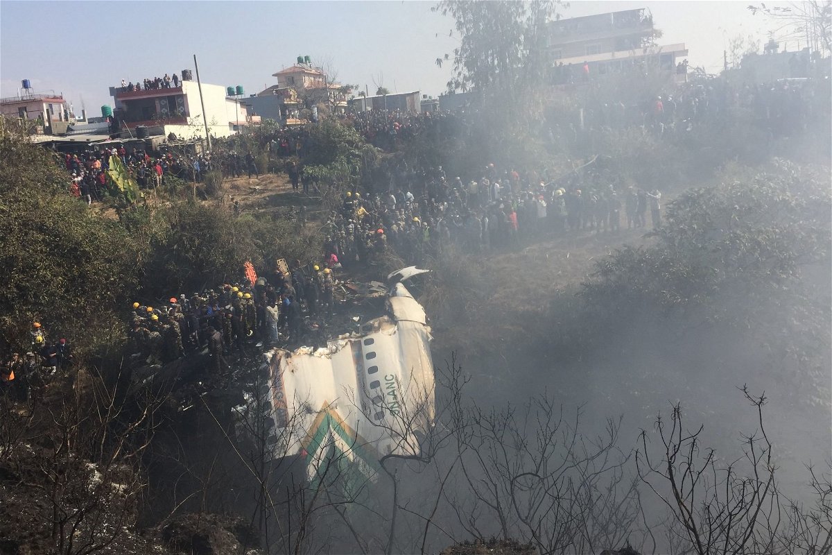 Photo shows the airplane that crashed Sunday in Pakharo