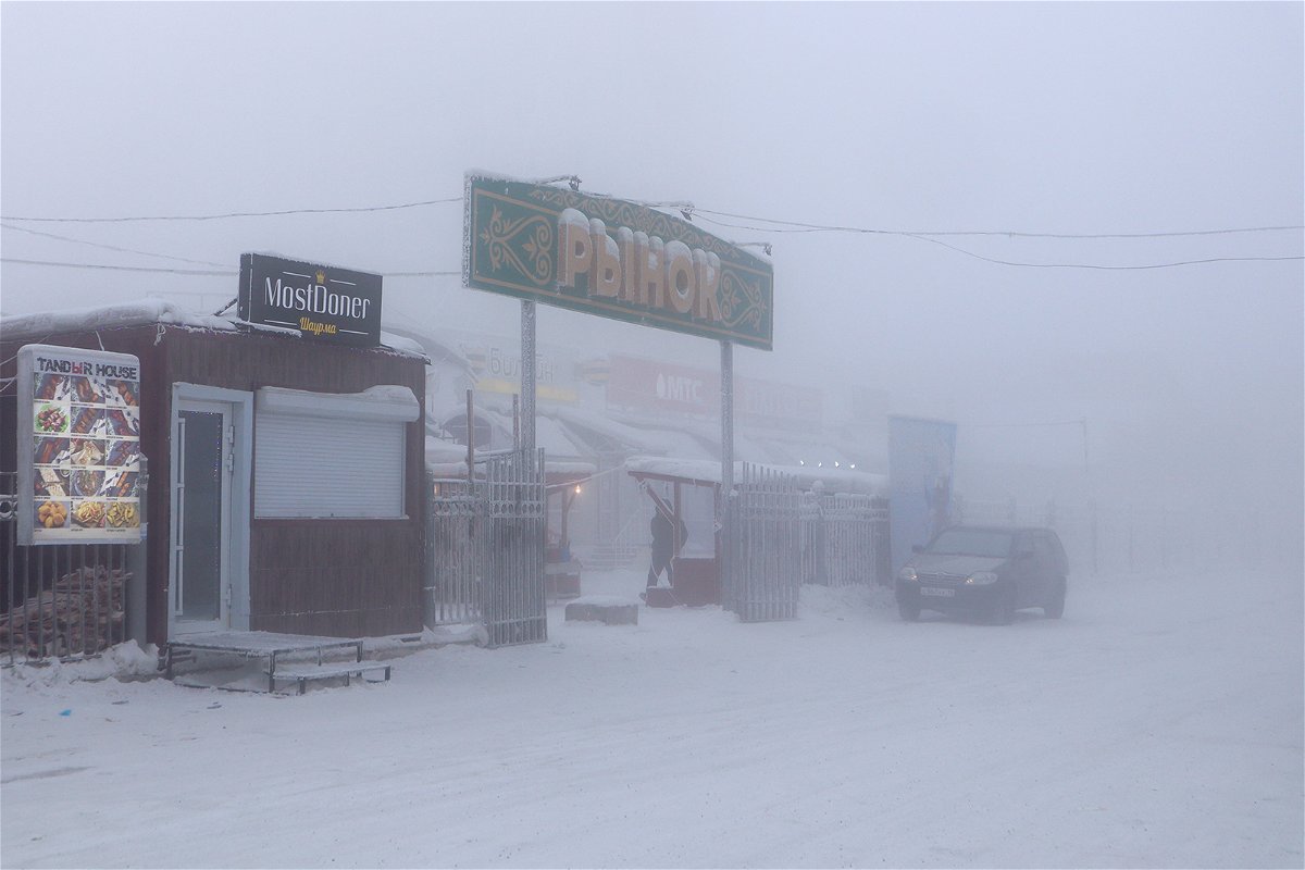 <i>Roman Kutukov/Reuters</i><br/>A view shows an open-air market on a frosty day in Yakutsk