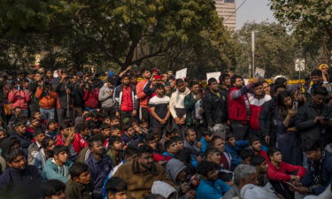 Top India wrestlers led a sit-in protest near the parliament building on Thursday.