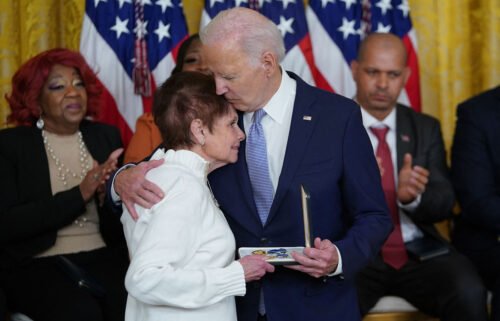 President Joe Biden awards the Presidential Citizens Medal to US Capitol Police Officer Brian D. Sicknick