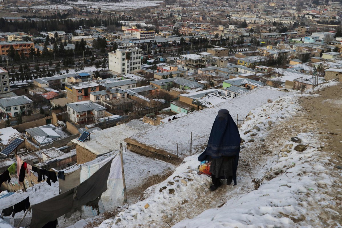 Freezing temperatures swept Afghanistan's Badakhshan province on January 18.