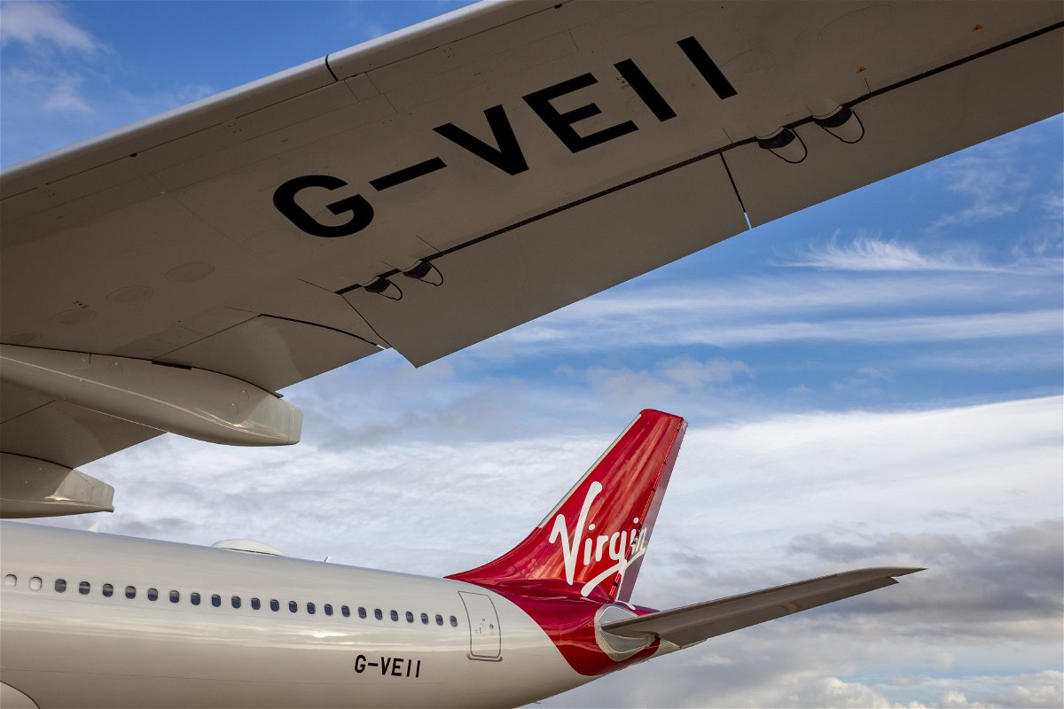 The airline's brand new Airbus A330neo has the registration G-VEII