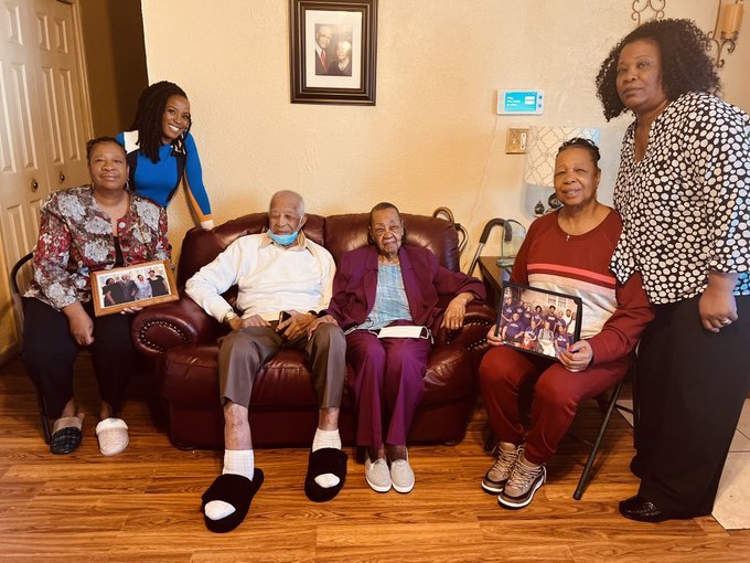 Willie Chambers is 99 and his sassy bride is 98 years young. They have been married for 80 years.