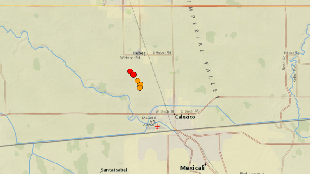 Heber experiences many small earthquakes