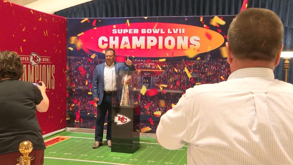 Chiefs Super Bowl LVII Lombardi Trophy in Jefferson City this