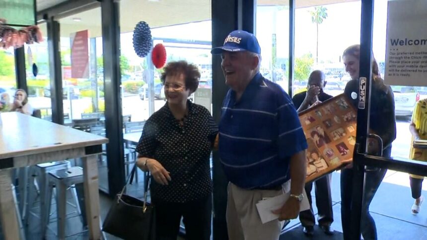 California couple celebrate 65th wedding anniversary at Chick-fil-A - KYMA