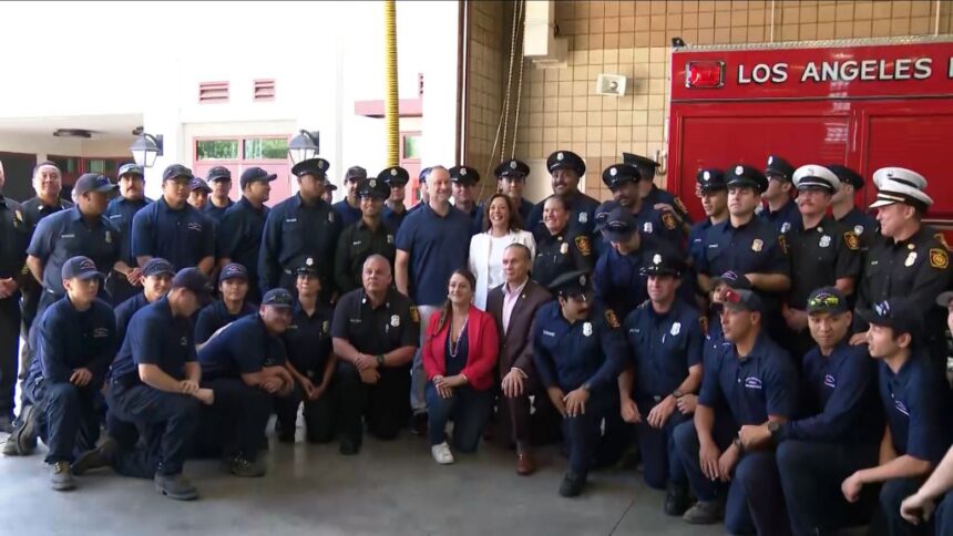 Vice President Kamala Harris visits California fire station - KYMA