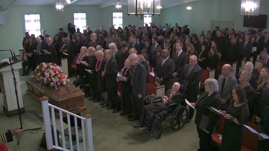 Friends and family of Rosalynn Carter attend her funeral - KYMA