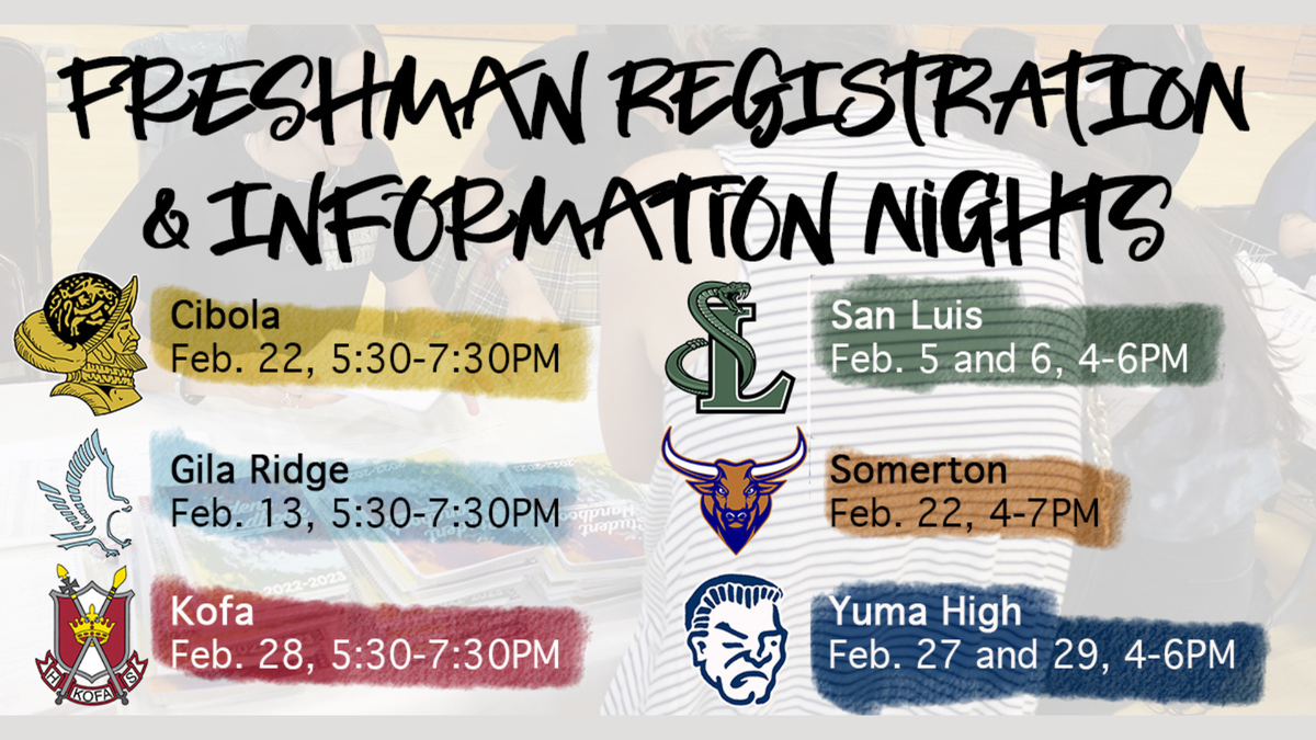 Freshman registration and information nights happening at YUHSD schools