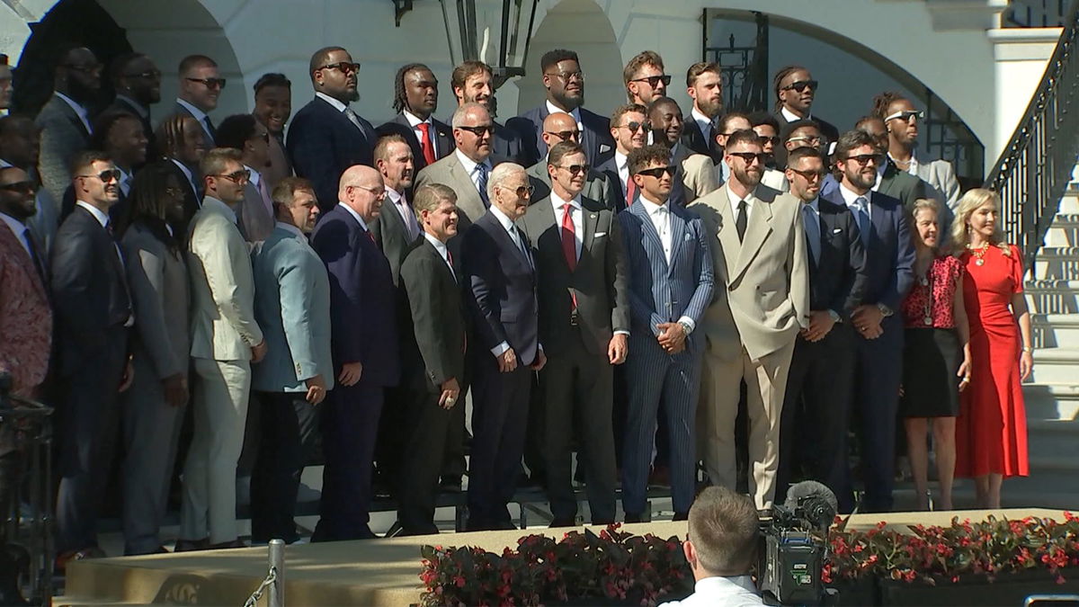 Super Bowl champs Kansas City Chiefs visit White House KYMA