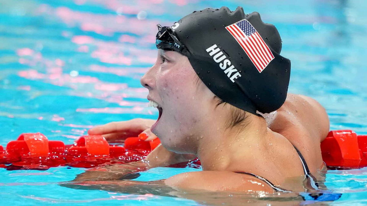 U.S. swimmer Torri Huske claims silver in women's 100m free final KYMA