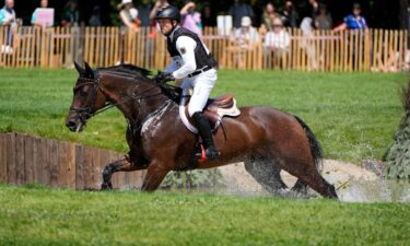 Michael Jung (GER) in the eventing equestrian competition during the Paris 2024 Olympic Summer Games at Chateau de Versailles.