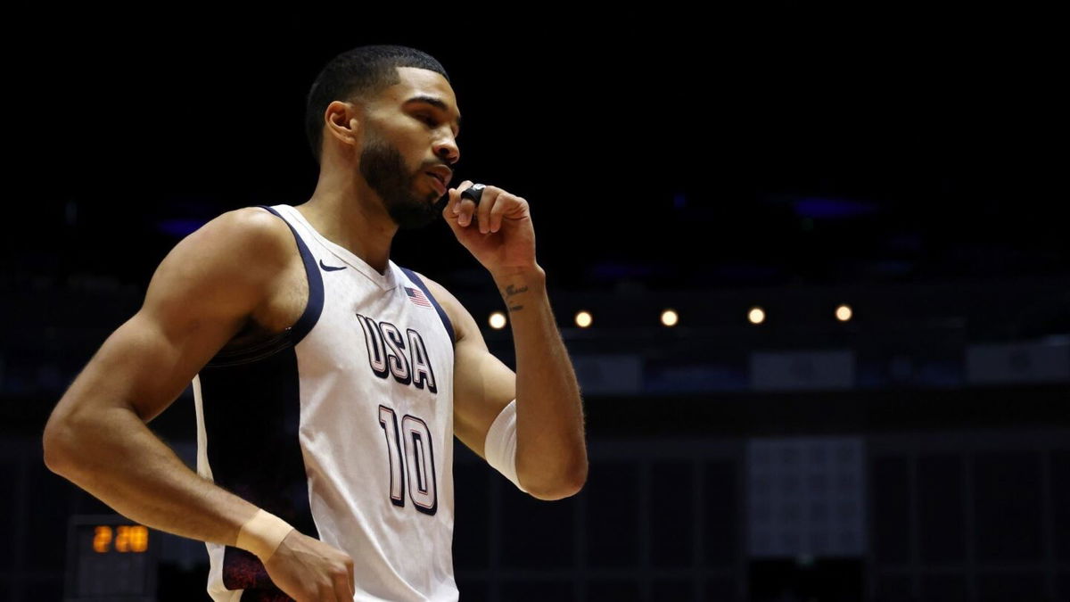 Jayson Tatum before U.S. game vs. Germany