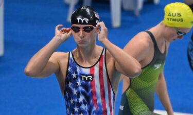 Katie Ledecky and Ariarne Titmus