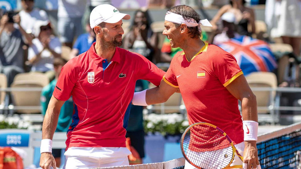 Rafael Nadal and Novak Djokovic