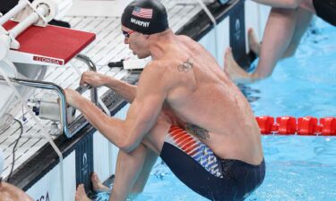 Ryan Murphy swims the men's 100m backstroke final on Monday at the 2024 Paris Olympics.s