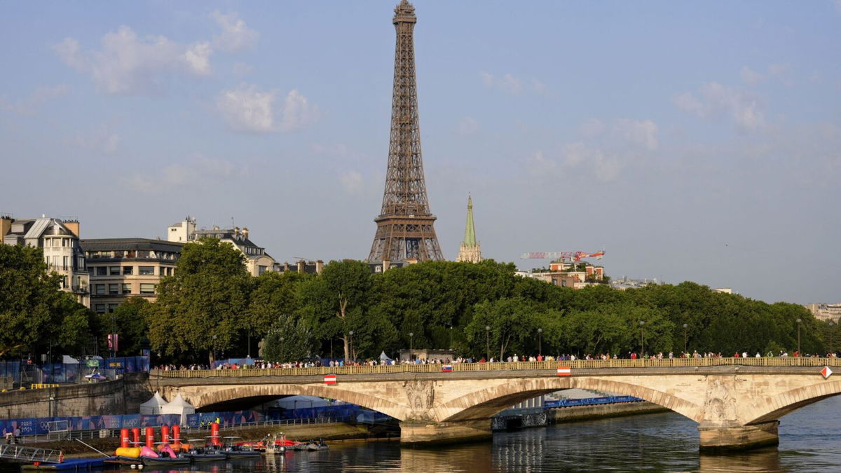 The Seine River on Tuesday morning