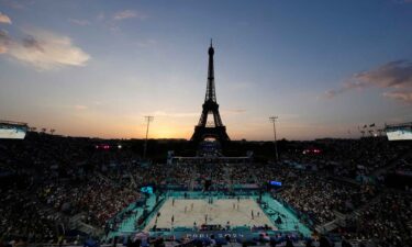 Eiffel Tower at sunset