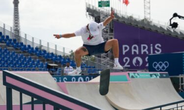 Men's street skateboarding practice