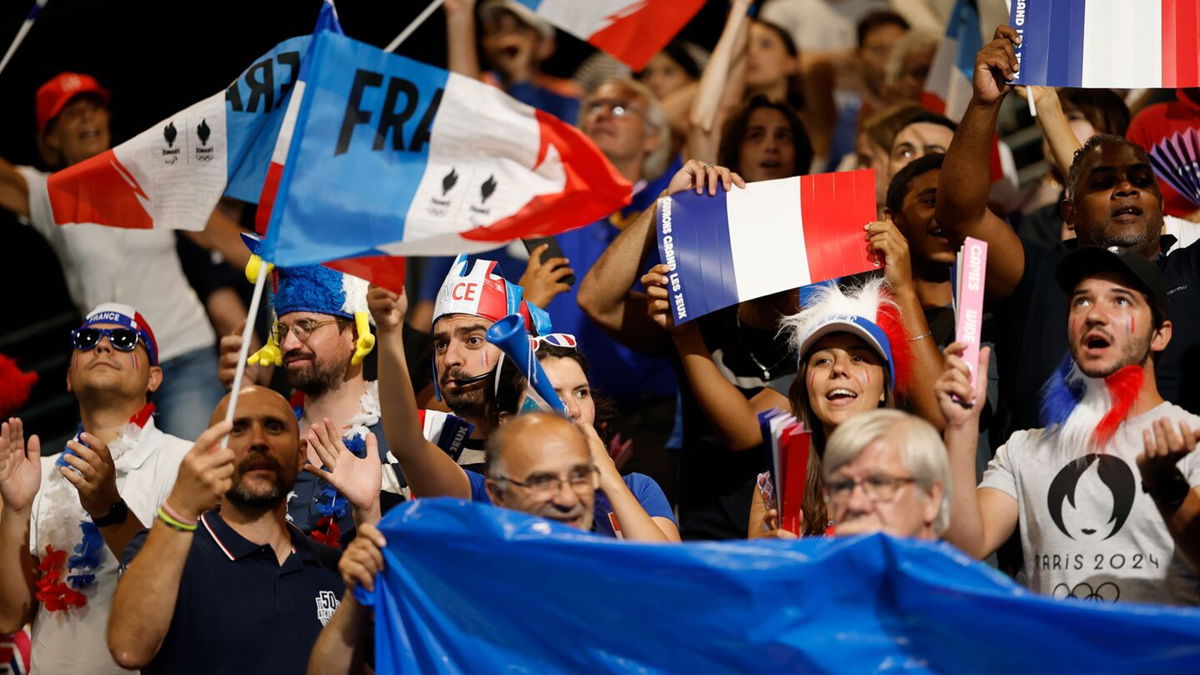 French handball fans