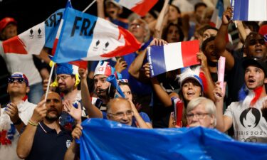 French handball fans