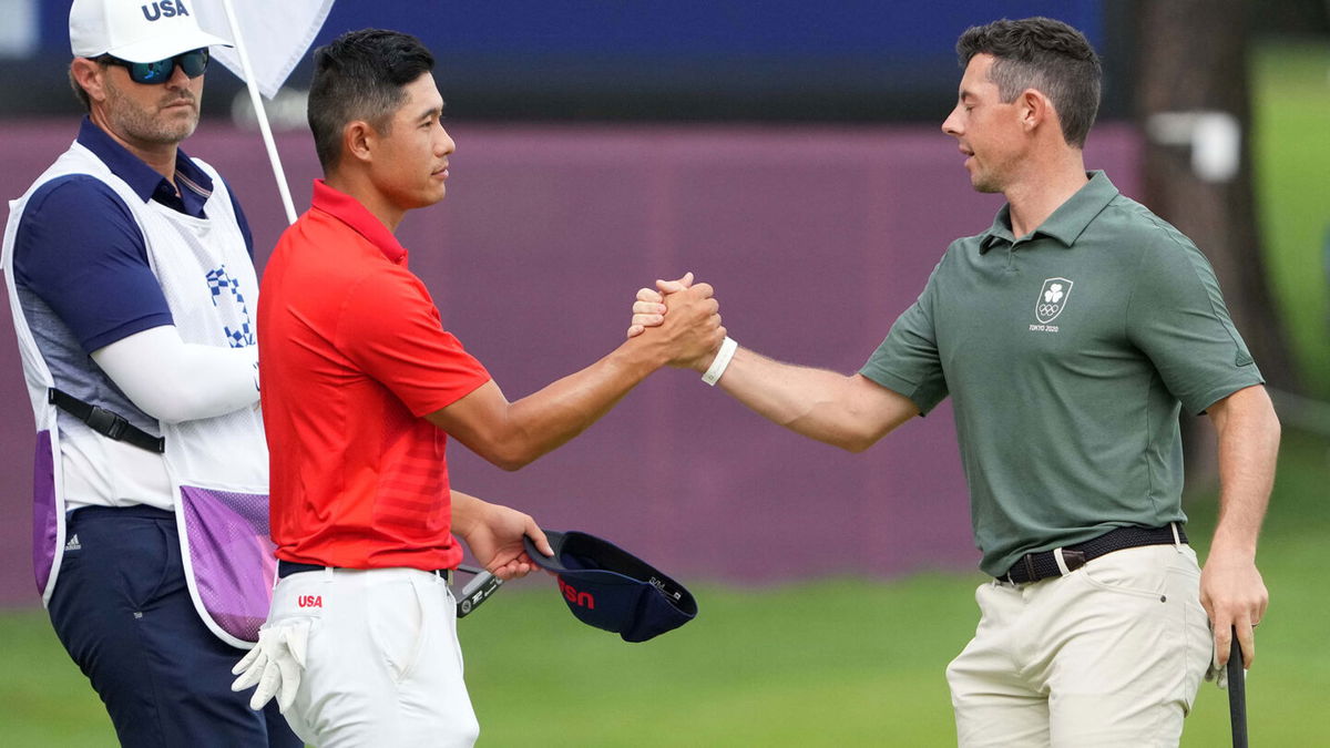 Collin Morikawa and Rory McIlroy