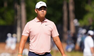 Tom Kim at the 2024 U.S. Open