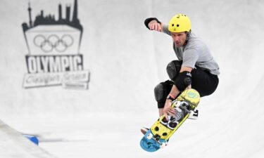 Andrew Macdonald of Great Britain competes during the Skateboarding Men's Park Prelims Heat 4 on day two during the Olympic Qualifier Series on on May 17